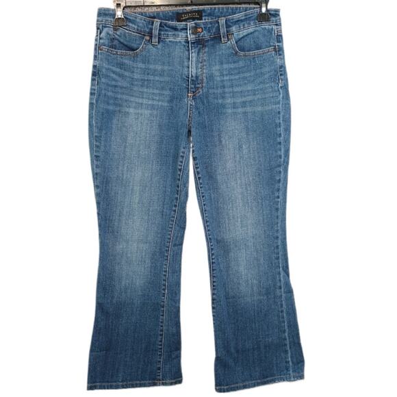 Talbots Flawless Five Pocket Flared Stretch Cropped Jeans Women’s Size 8 - Picture 1 of 9